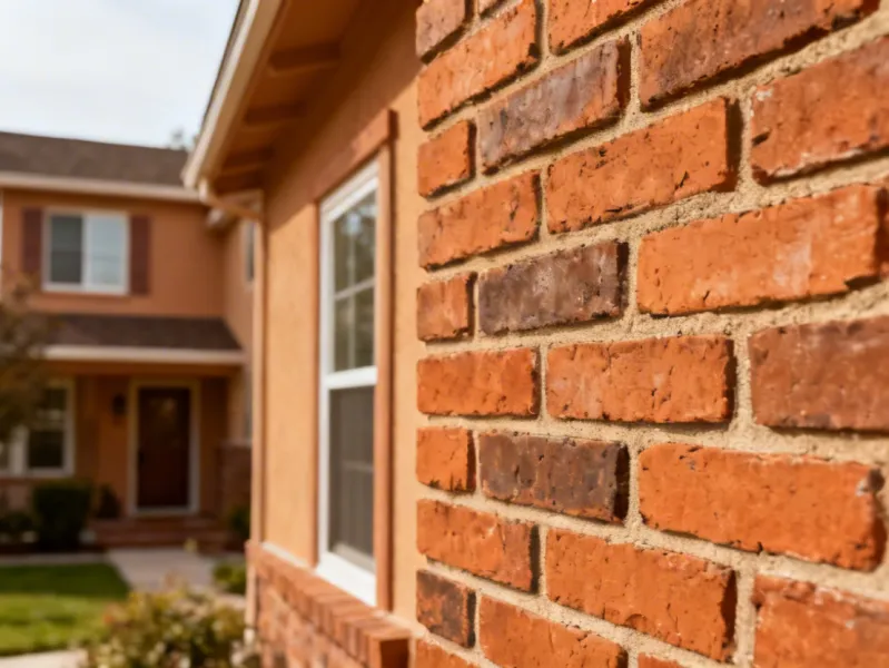 Acme Brick warm terracotta face brick residential wall texture